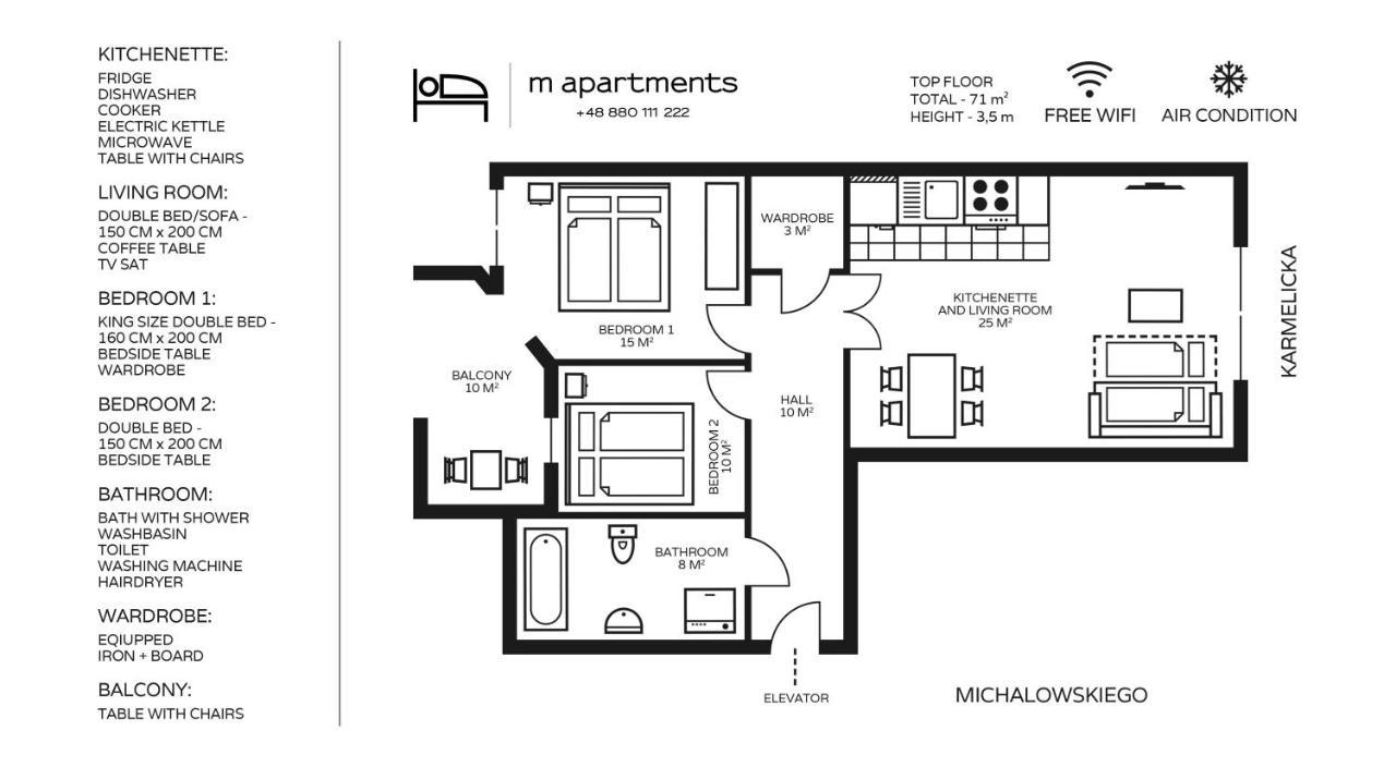 M Apartments Krakau Exterior foto